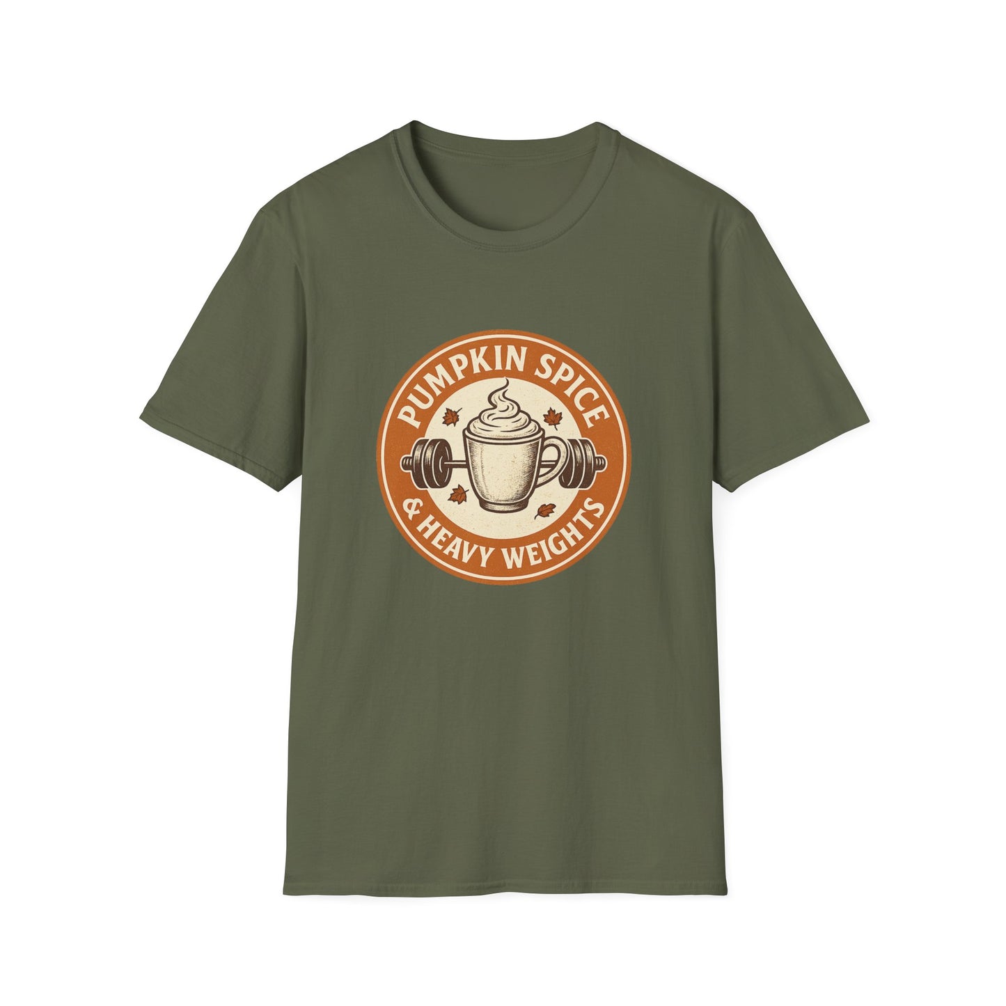 Pumpkin Spice & Heavy Weights Tee – Funny Fall Gym Shirt