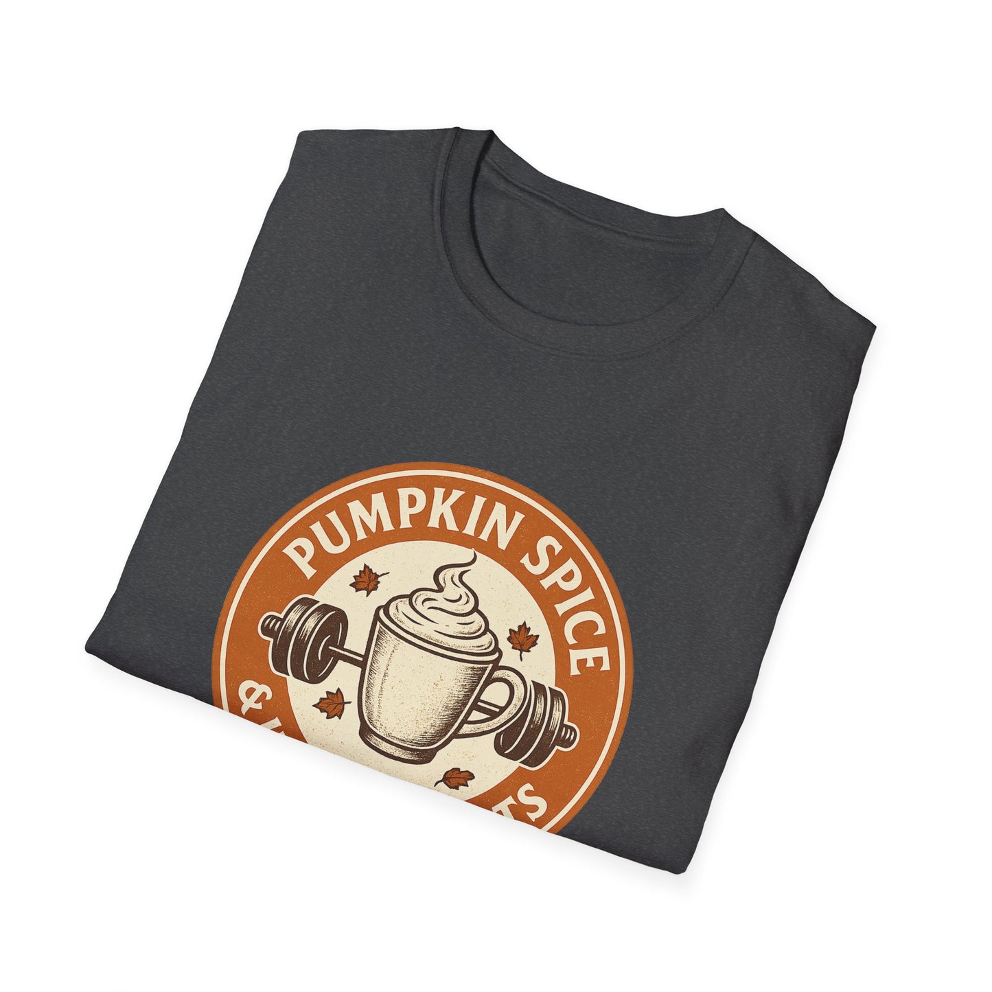 Pumpkin Spice & Heavy Weights Tee – Funny Fall Gym Shirt