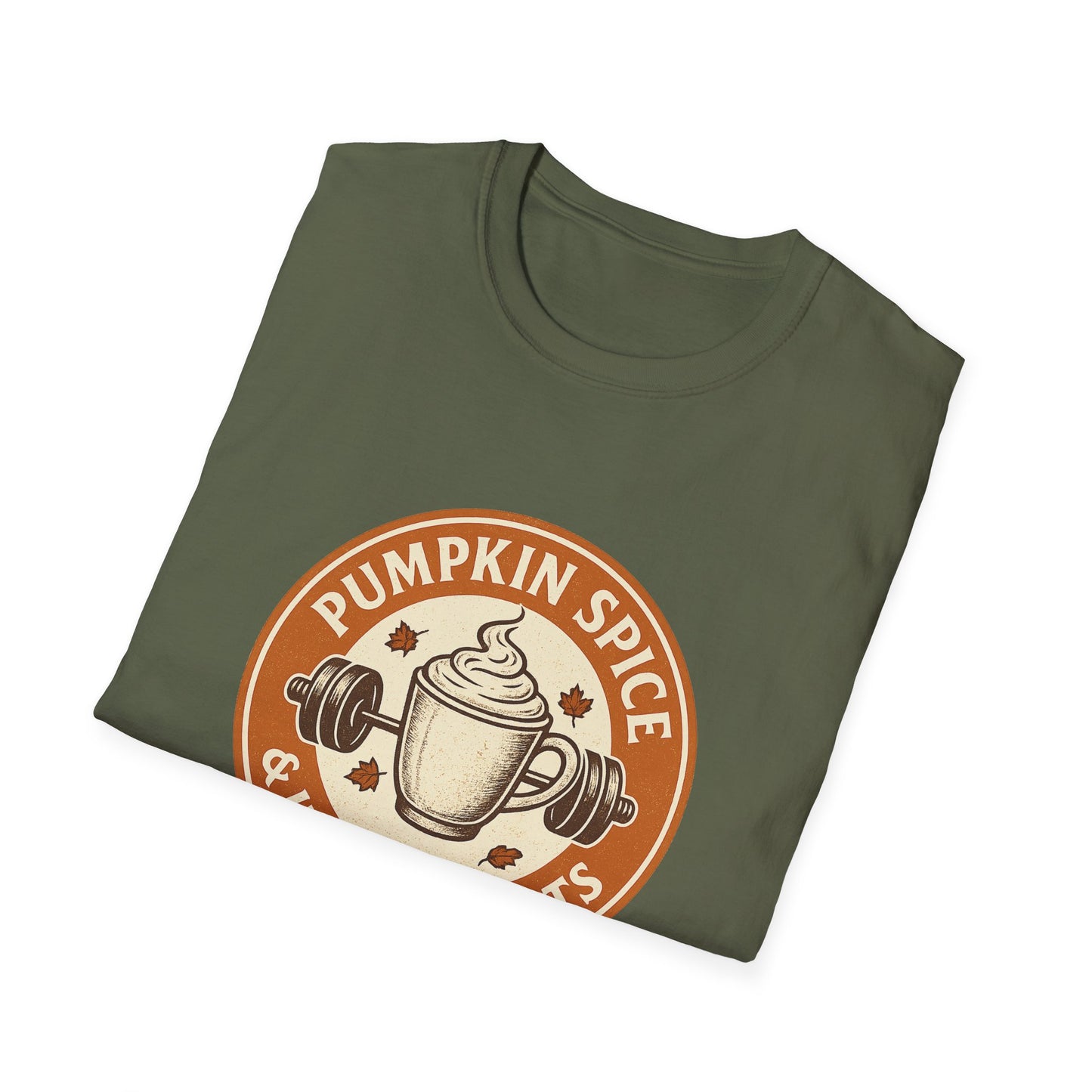 Pumpkin Spice & Heavy Weights Tee – Funny Fall Gym Shirt