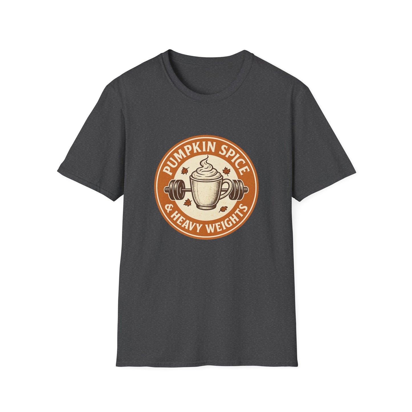 Pumpkin Spice & Heavy Weights Tee – Funny Fall Gym Shirt