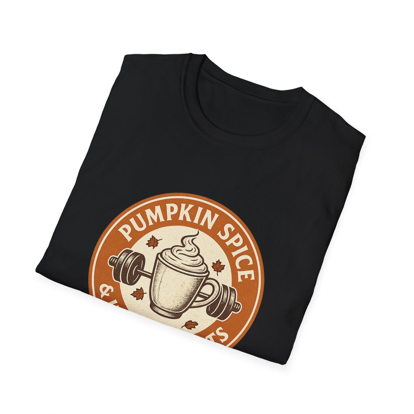 Pumpkin Spice & Heavy Weights Tee – Funny Fall Gym Shirt