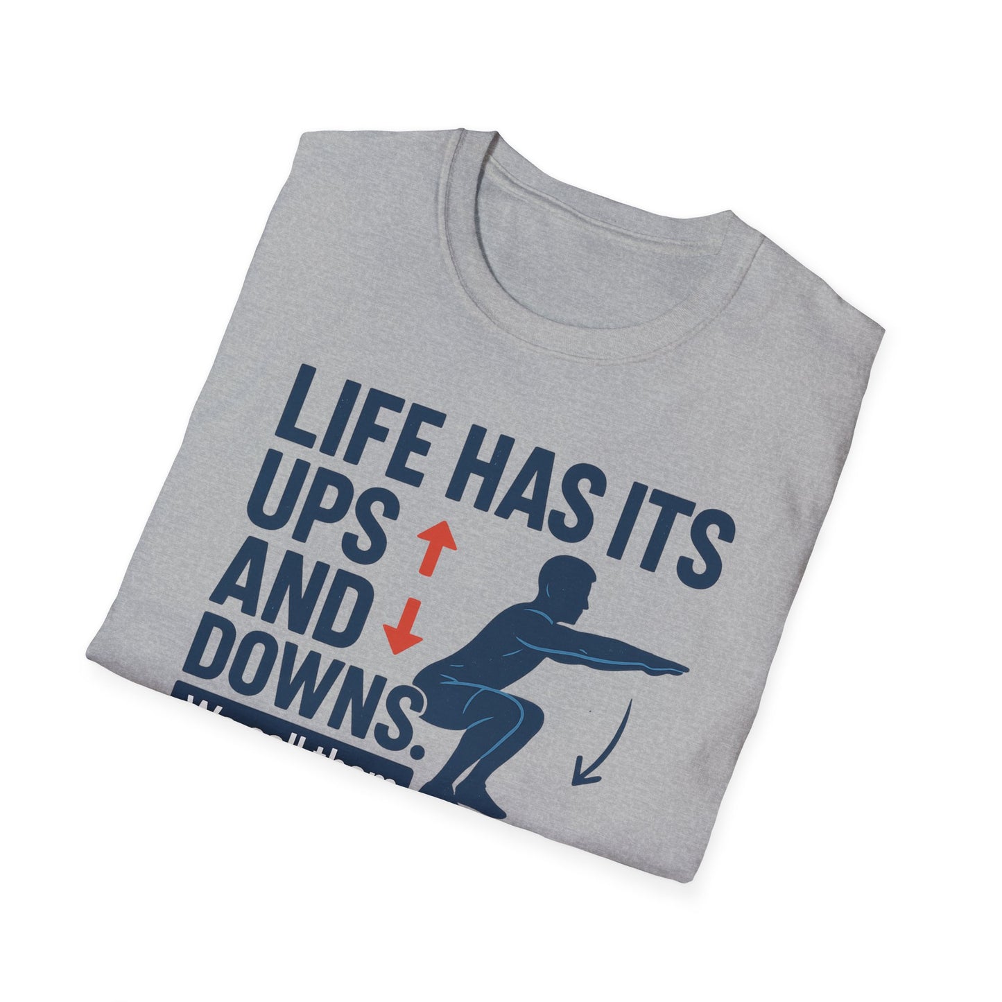 SQUATS Motivational Gym T-Shirt, Workout Tee, Fitness Shirt, Exercise Top, Gym Apparel