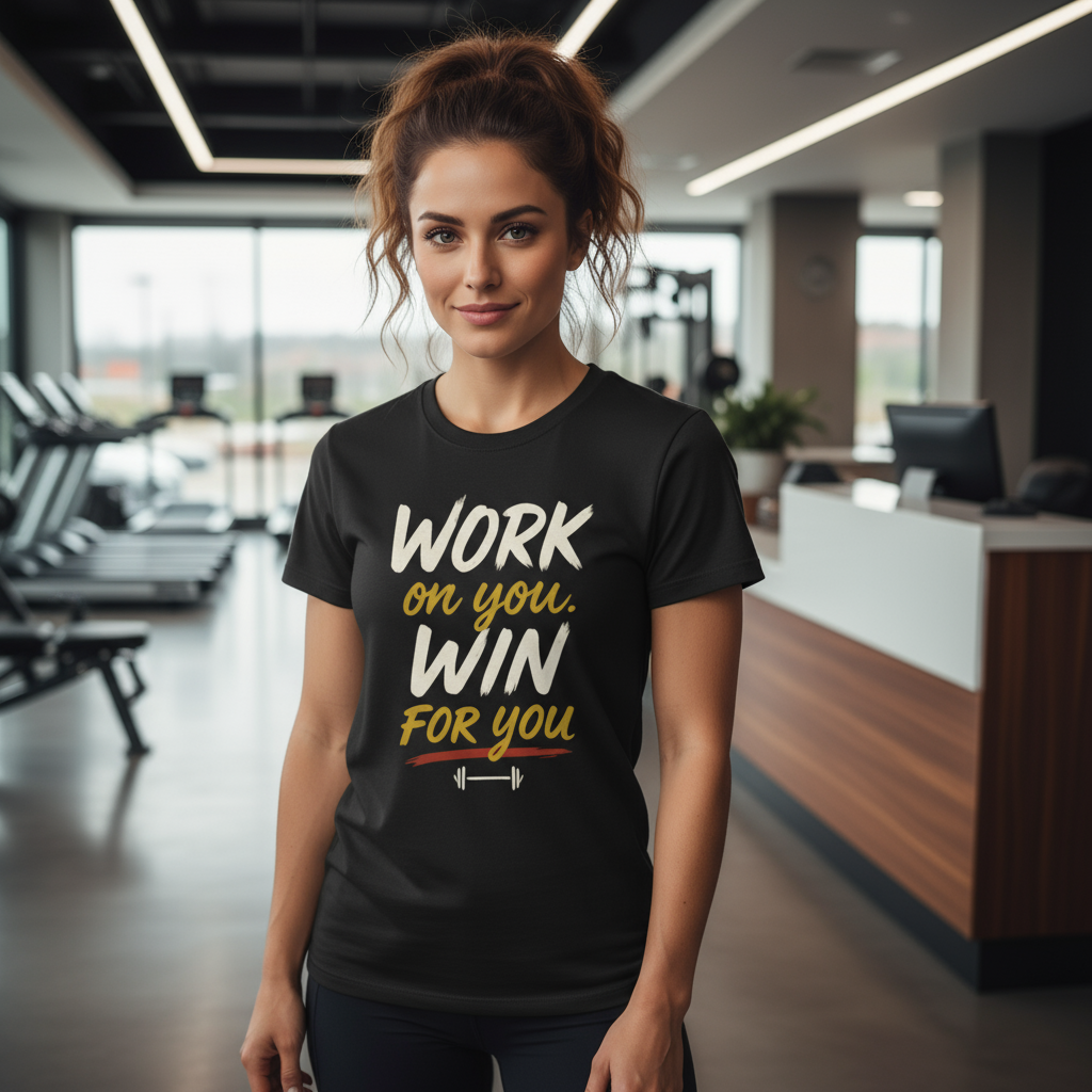 Motivational Gym Unisex T-Shirt, Fitness Top, Workout Tee, Exercise Shirt, Inspirational Quote Clothing