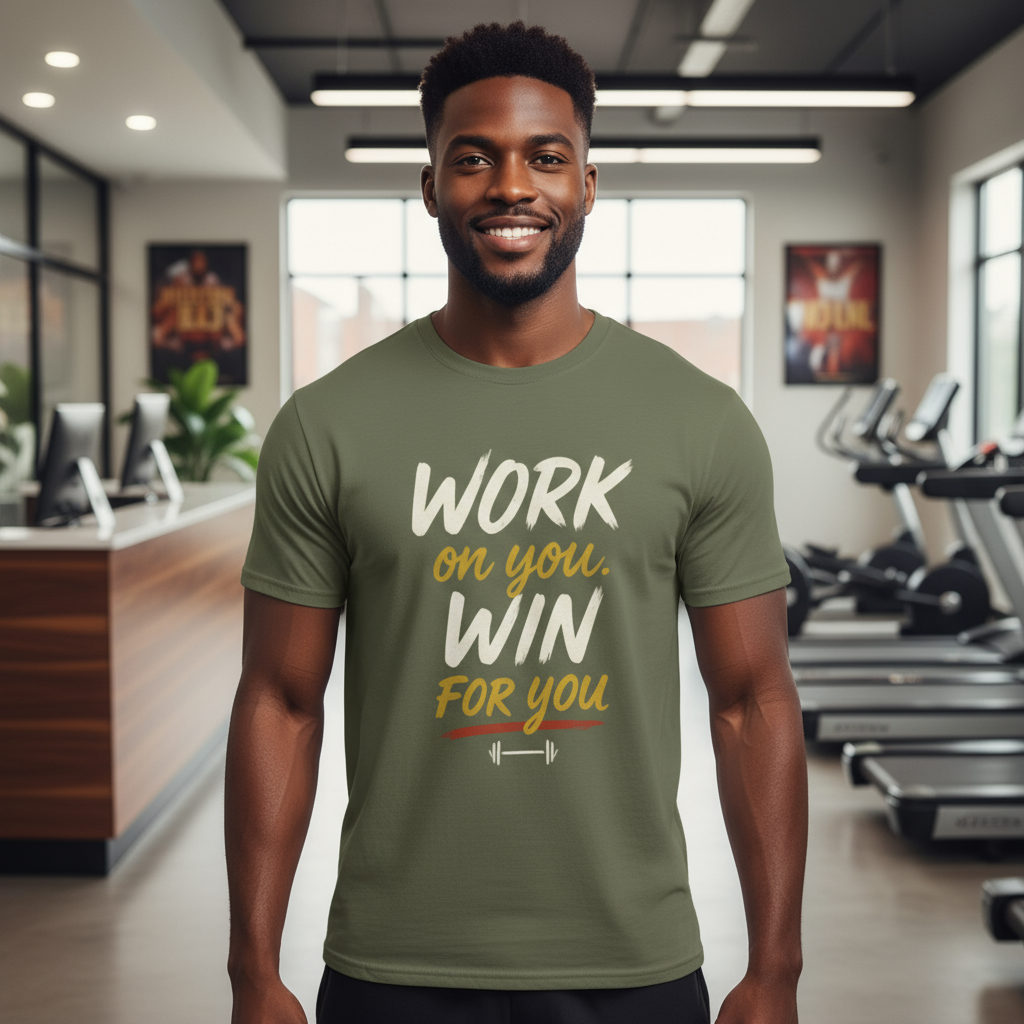 Motivational Gym Unisex T-Shirt, Fitness Top, Workout Tee, Exercise Shirt, Inspirational Quote Clothing