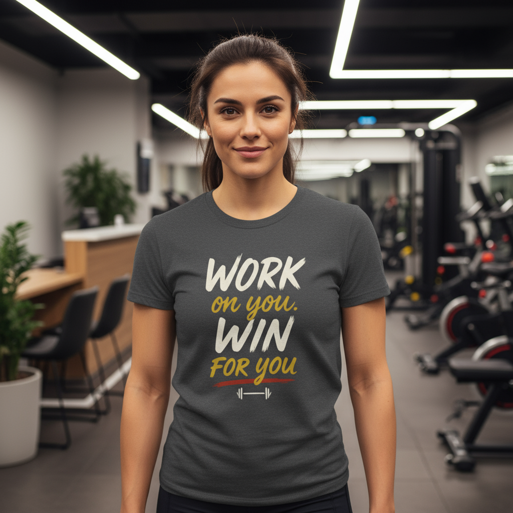 Motivational Gym Unisex T-Shirt, Fitness Top, Workout Tee, Exercise Shirt, Inspirational Quote Clothing