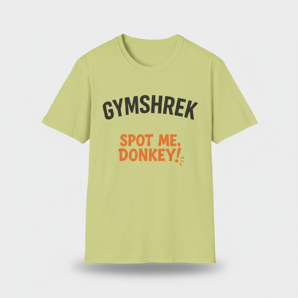 T-Shirt GYMSHREK Spot Me, Donkey Funny Parody Shirt