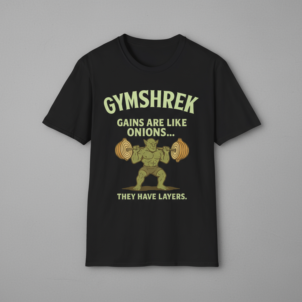 Funny Gym Shirt - GYMSHREK Unisex Softstyle T-Shirt