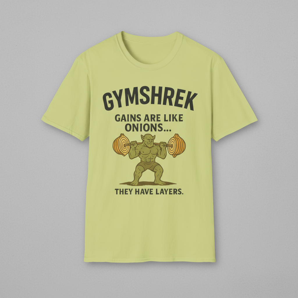 Funny Gym Shirt - GYMSHREK Unisex Softstyle T-Shirt