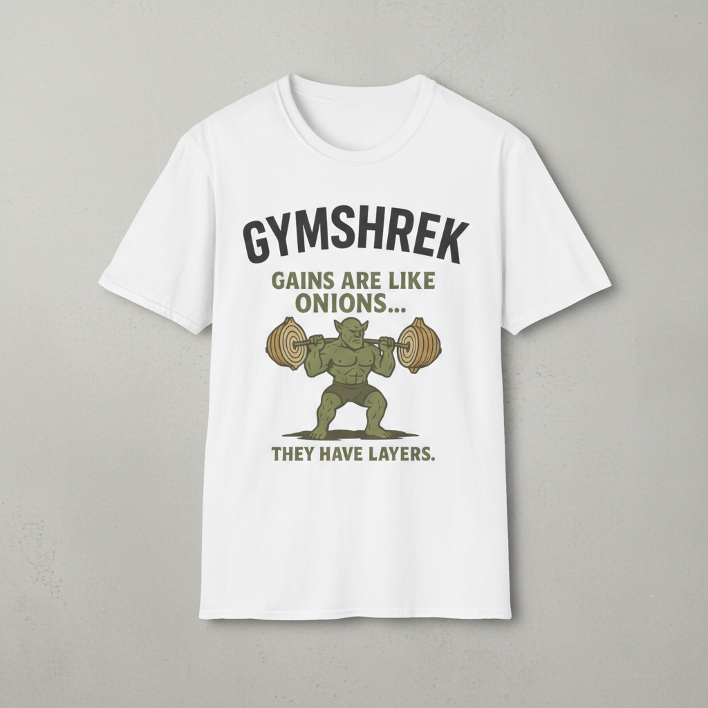 Funny Gym Shirt - GYMSHREK Unisex Softstyle T-Shirt