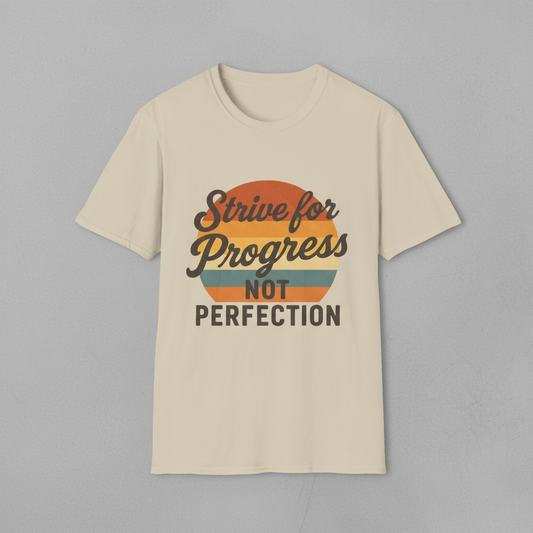 Motivational Progress T-Shirt, Fitness Tee, Workout Shirt, Gym Apparel, Inspirational Top
